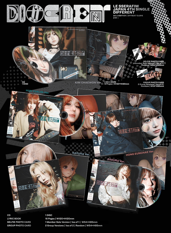 LE SSERAFIM DIFFERENT - Solo Jacket