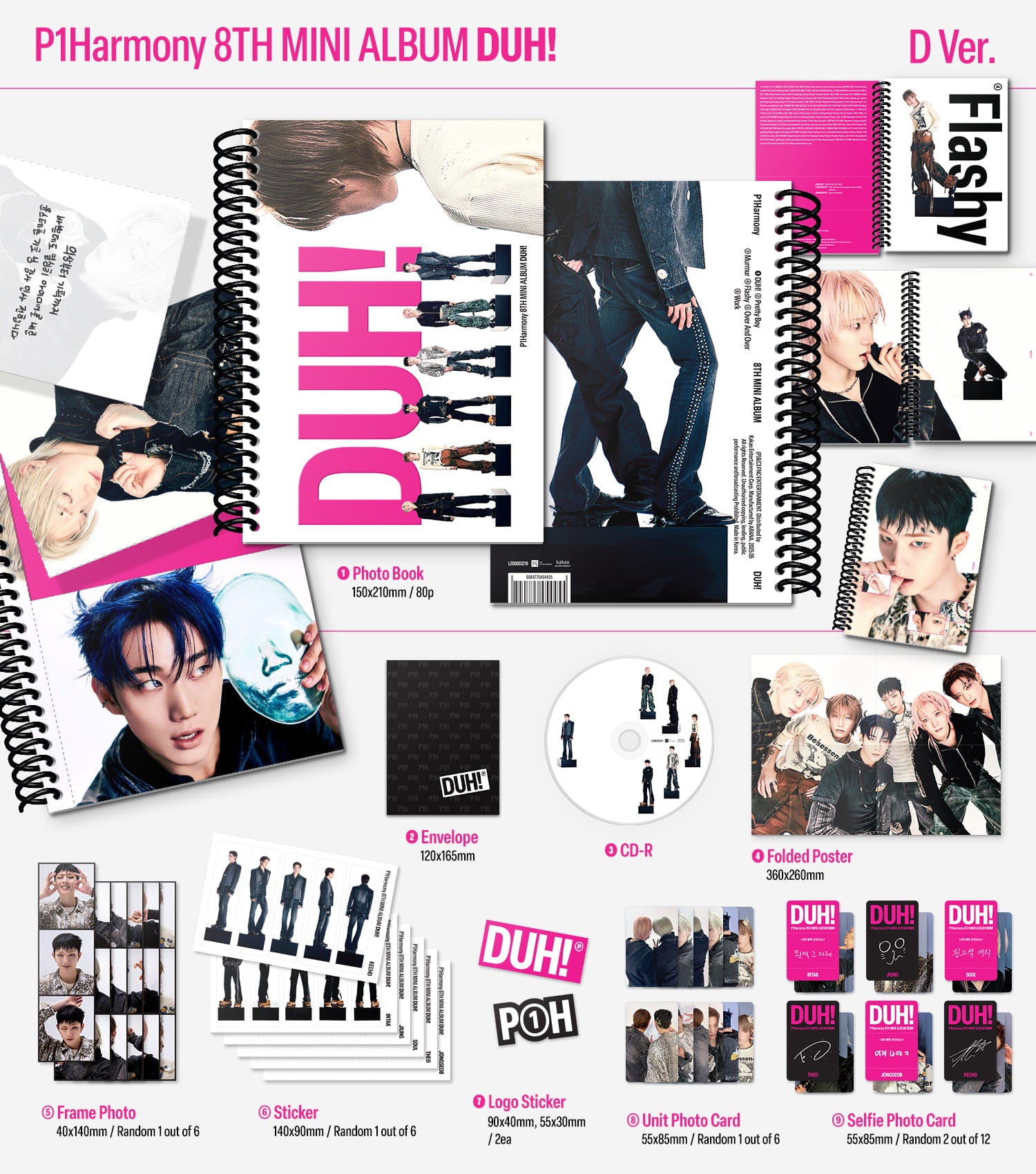 P1Harmony DUH! - Random Photobook