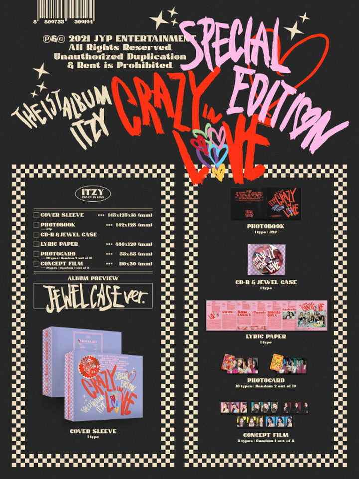 ITZY Crazy In Love - Jewel Case