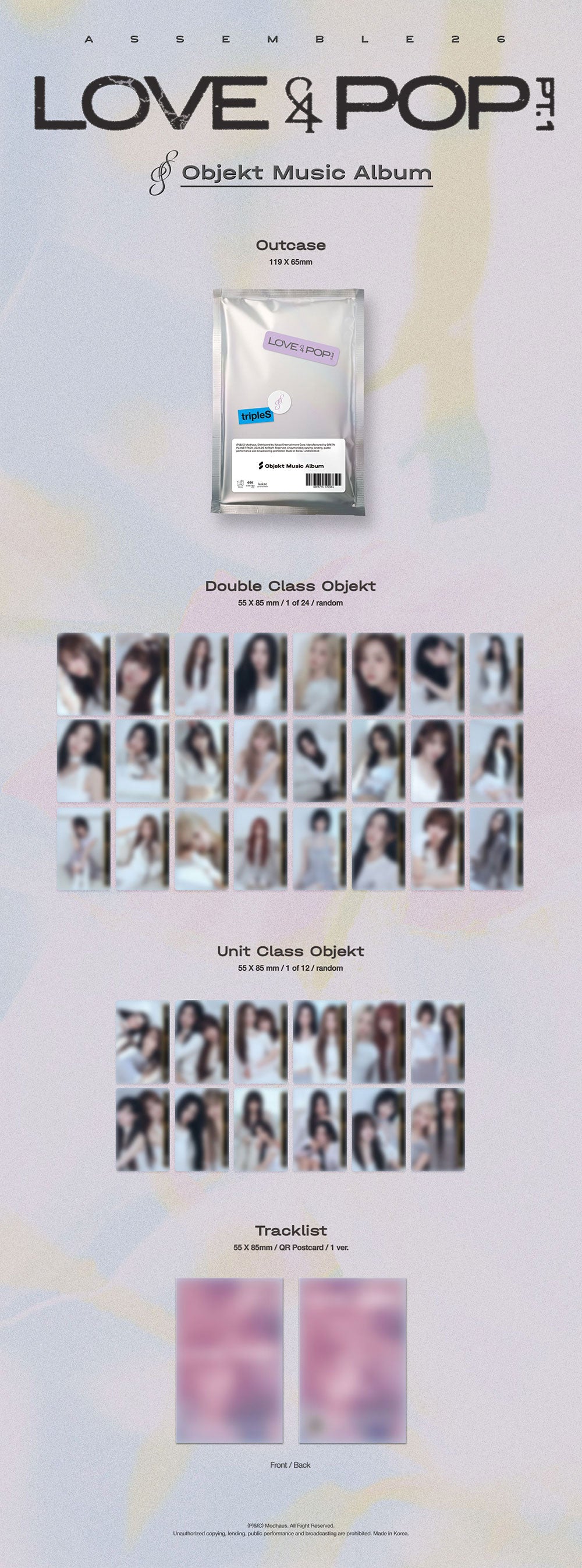 tripleS <LOVE&POP> pt.1 - Objekt Music Album