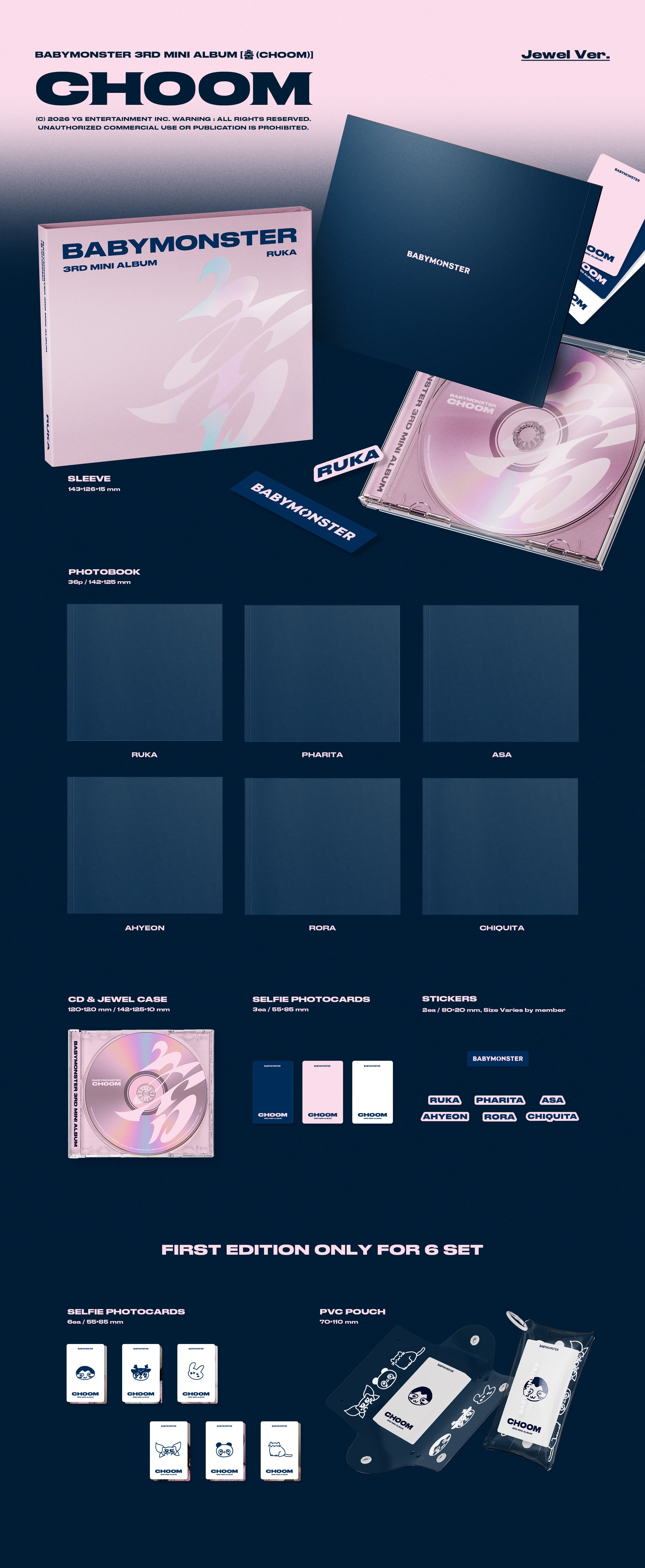 BABYMONSTER 춤 CHOOM - Jewel Case