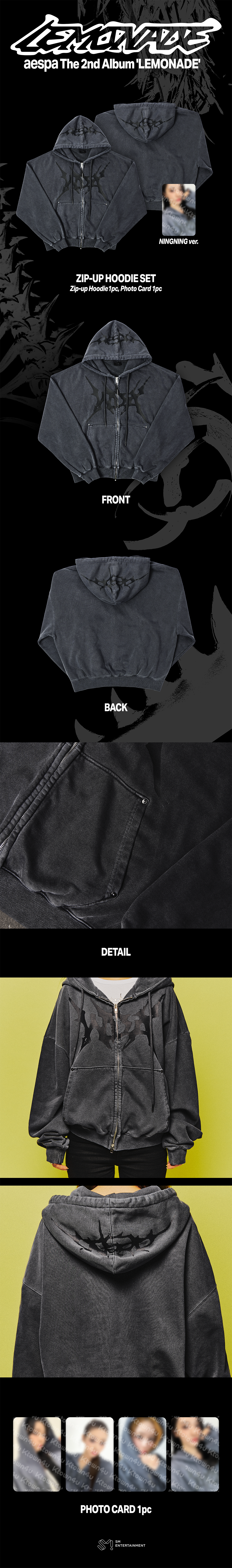 [aespa MAKE IT LEMONADE] ZIP-UP HOODIE SET