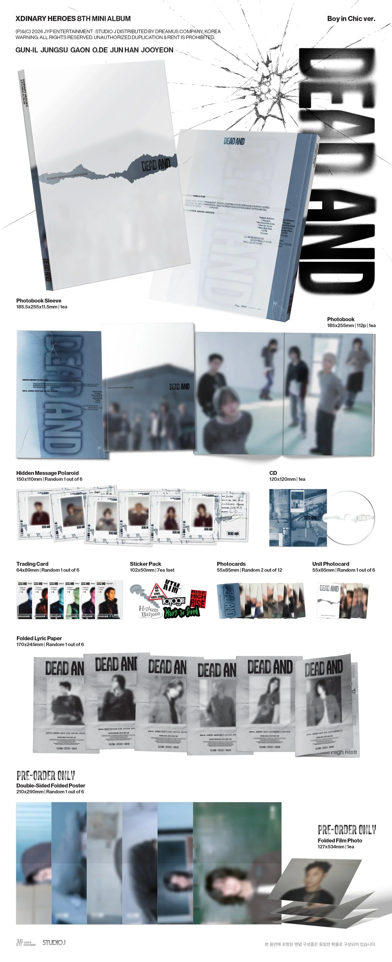 Xdinary Heroes DEAD AND - Random Photobook